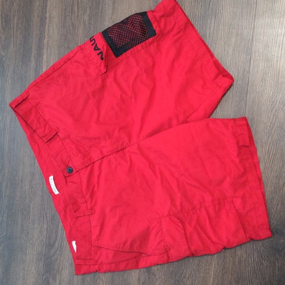 Nautica Men's Size 40W Red Board Shorts - Picture 1 of 7